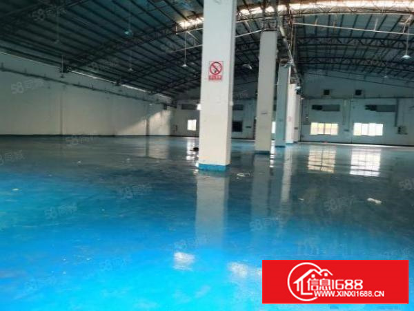 石碣镇工业区独院厂房招租一楼2000方现成装修全新地坪漆可分