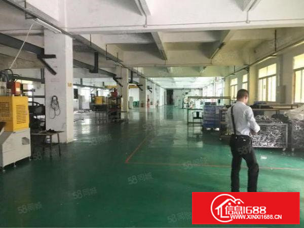 凤岗金凤凰工业区标准2楼1000平方！全层地坪漆办公室装修