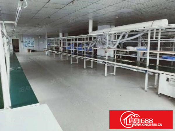 福永宝安大道边1200平带装修电子厂出租