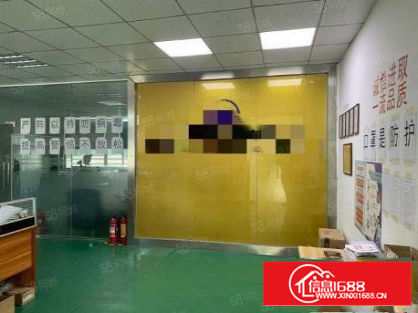 石岩同富裕楼上新出630平精装修厂房，适合电子，贸易等行业