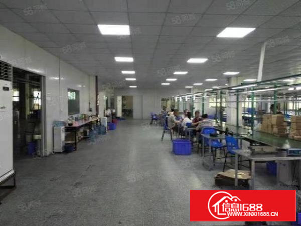 黄江镇中心新出楼上带无尘车间整层厂房1350平米