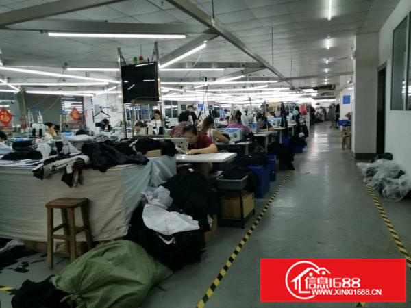 横岗原房东安良现成服装装修1200平方大小分租