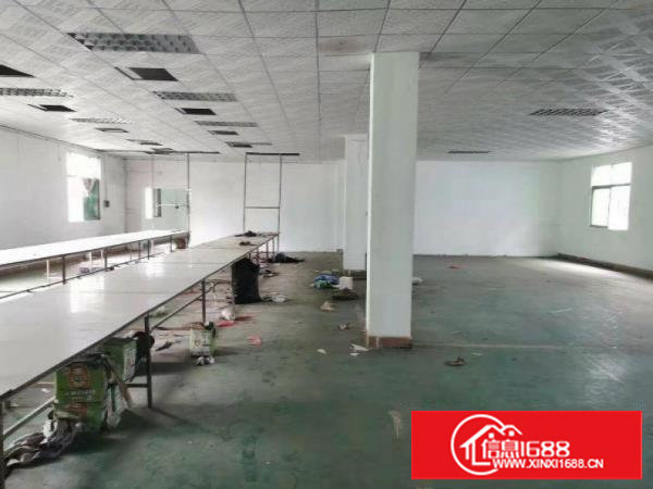 塘厦石马楼上精装修吊顶厂房380平方带办公出租