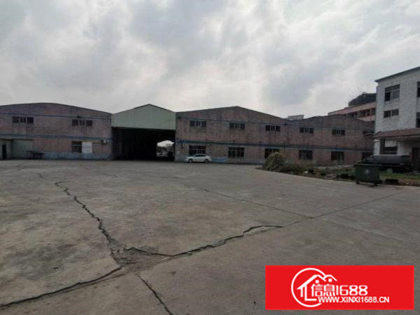 白石岗新出单层8米高1200平空地超大可办环评厂房出租