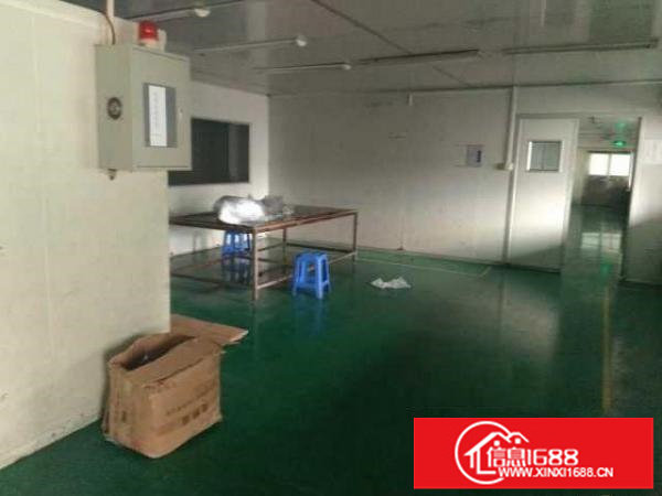 横岗六约埔厦路边楼上带装修消防1200平米厂房招租（可分租）