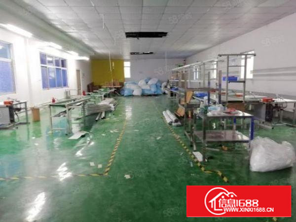 西乡，铁岗，楼上带装修无尘车间870平工业厂房出租，租金22