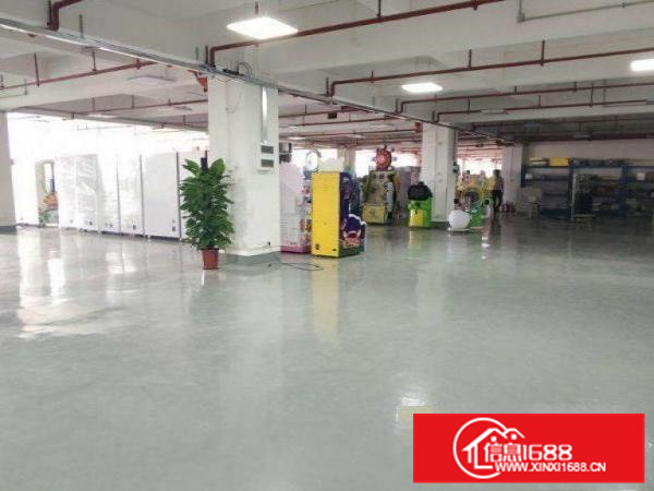 博罗福田标准一楼1100平方灰色地坪漆精装修出租可分租