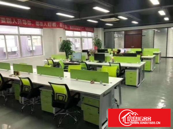 福永怀德楼上新出豪华精装修390平厂房实际面积出租