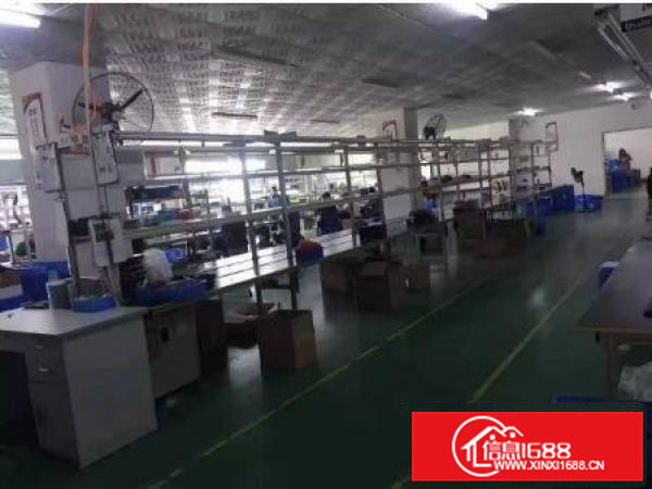 凤岗雁田新出楼上整层1200平米带装修厂房出租