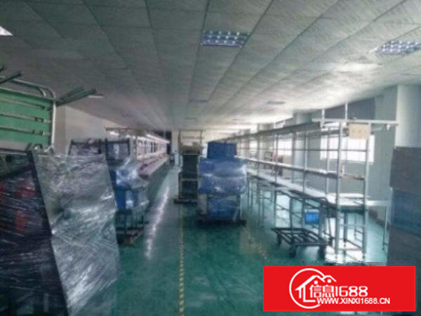 横岗六约标准厂房楼上1800平出租水电齐全带精装修