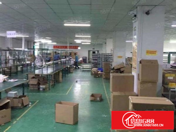 石岩物流园楼上650平米带装修厂房出租