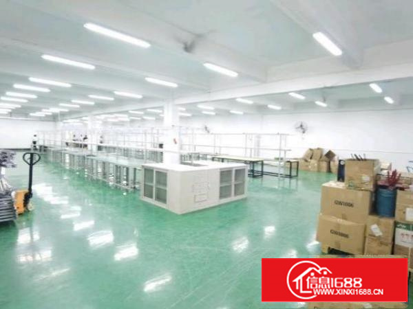 镇中心标准厂房三楼洁净车间带地坪漆