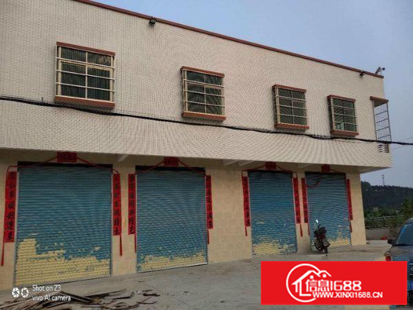 河南岸湖山村村道边独栋两层600平厂房出租租金6000