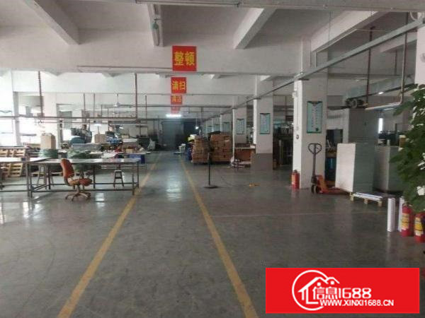 龙岗区坪地二楼1200平精装修厂房招租可办环评