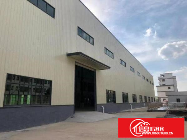 桥头镇工业园面积约3000平方钢构单一层厂房