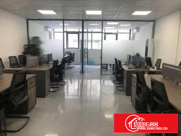 石岩汽车站新出楼上精装修160平办公贸易厂房，水电到位拎包入