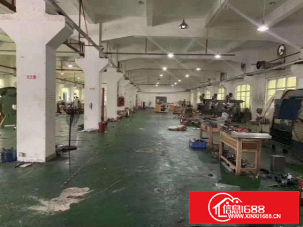 龙岗新生工业区厂房一楼1300平带装修出租高6米空地大