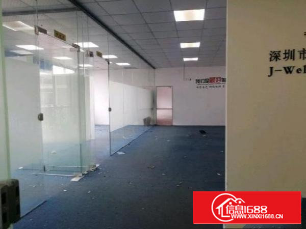 西乡，鹤洲，洲石路边，大型工业园，650平带精装修厂房出租