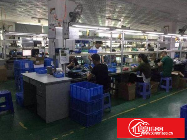 龙岗区坪地新出楼上整层750平米带装修厂房出租