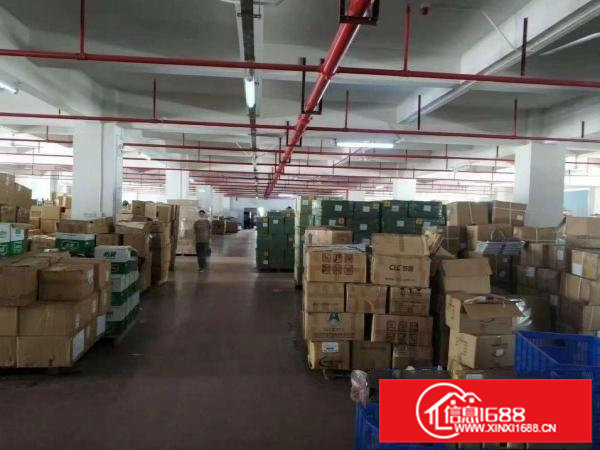 带二次消防证凤岗大型工业园楼上3300平仓库包装厂房出租