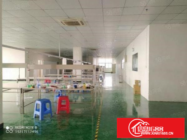 松岗沙浦工业区680平厂房出租，精装修，水电齐全