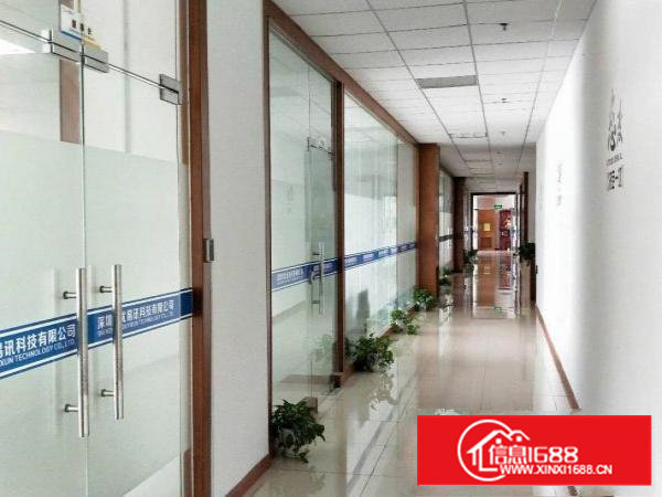 沙井大王山新出楼上3300平方米豪华装修厂房出租