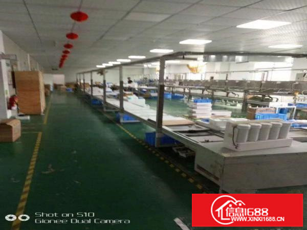 坪山新出楼上1200平厂房带地坪漆带吊顶现成装修办公室