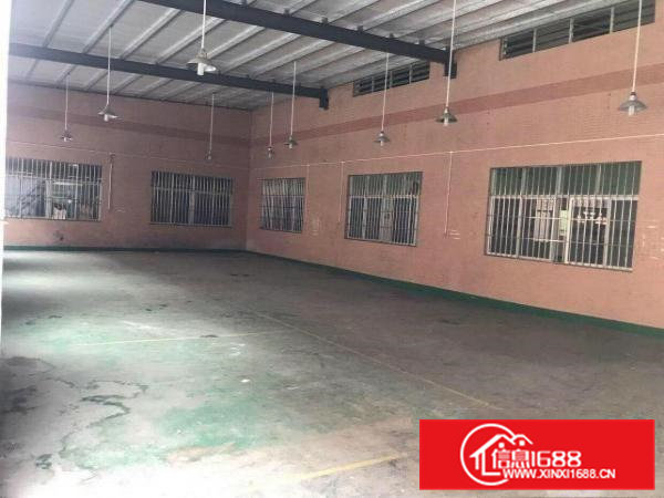 新出单一层钢构1080平厂房出租,形象好,易招工!