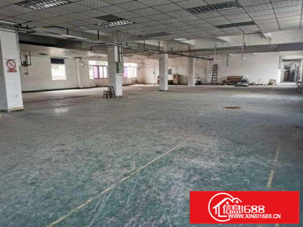 松岗山门工业区2楼800平厂房出租，原房东建面出租，实用率高