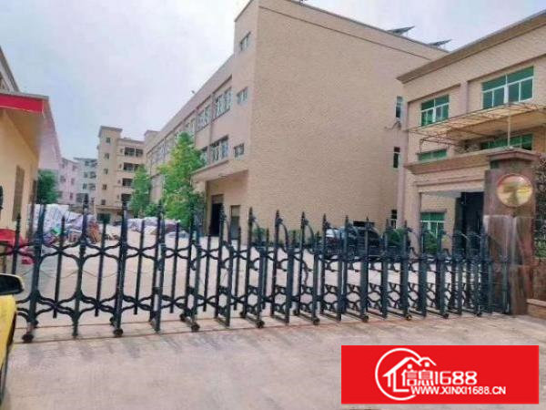 松岗洪桥头楼上精装修厂房，全新地坪漆，有吊顶