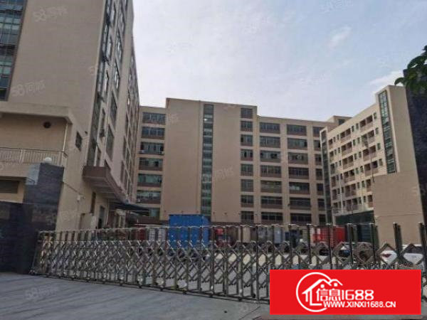 凤岗油甘埔新出楼上800平带装修办公室厂房出租门口空地好进车