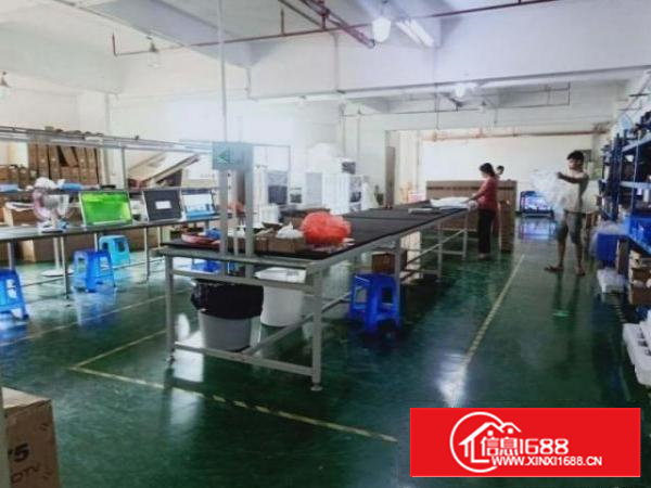 石岩应人石楼上厂房450平出租，主线到位，带装修有吊顶