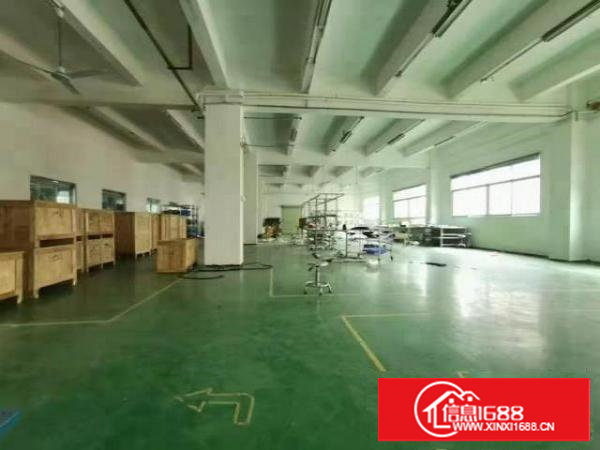 塘厦沙湖楼上厂房出租1280平绿色地坪漆近深圳观兰