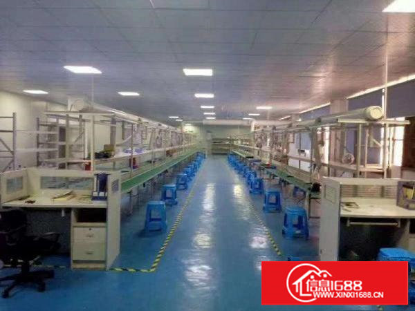 长安乌沙社区刚搬空楼上精装修厂房1000平方水电齐全可办环评